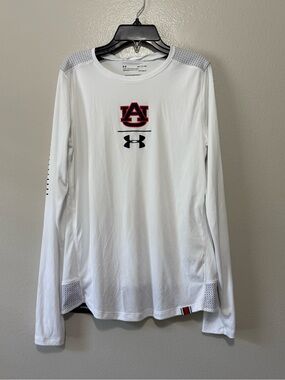 Auburn Under Armour team issued womens heat gear long sleeve shirt lightweight S